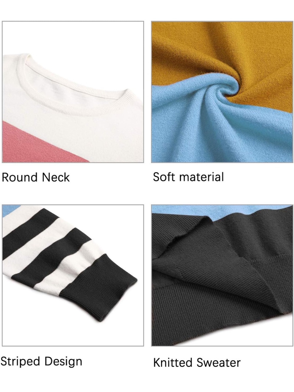 Color Block Striped Sweater - Picture 7 of 7